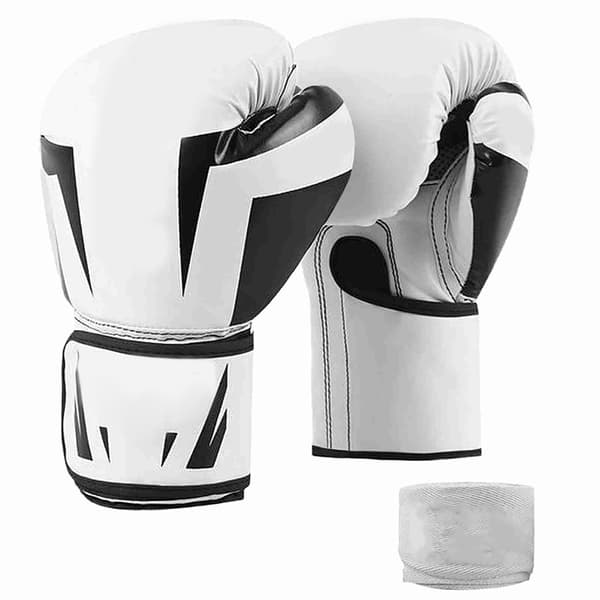 Boxningshandskar med handledsstödsremmar, andningsbara, ergonomiska för Muay Thai-träning