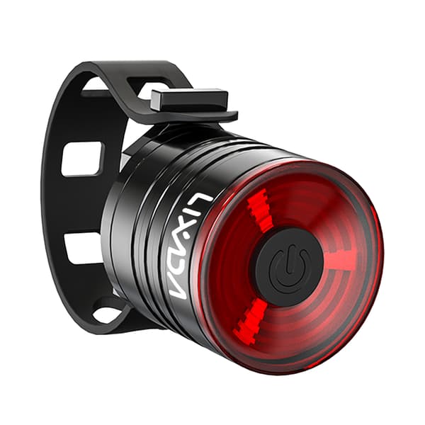 Lixada LED Sykkelbaklys, 200 Lumen, 3 Moduser, CR2032 Batteri, Værbestandig