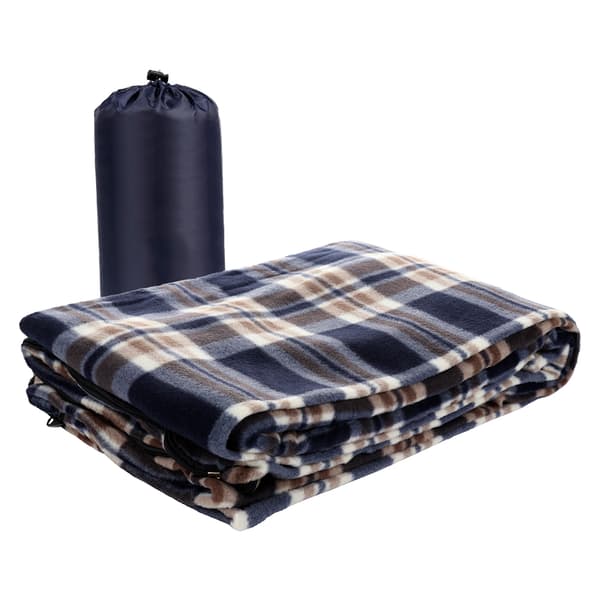 Lätt, bekväm och varm fleecesovsäck för utomhuscamping och backpacking.