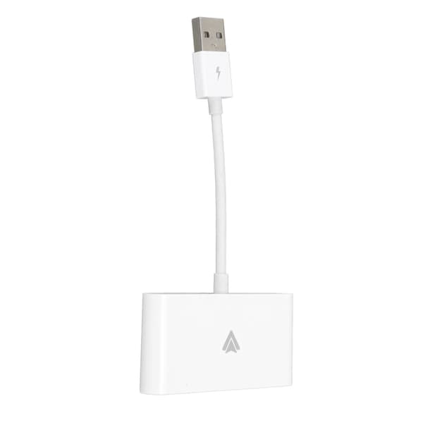 Kompakti kannettava USB Type-C langaton autosovitin Android Autolle - Valkoinen