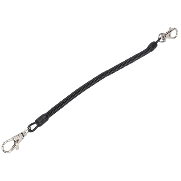 Infällbar spiralfiskelina för gevär, säker, hållbar plast, camping, 130 cm