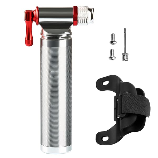 Mini CO2 cykelluftpumpe oppuster kompatibel med Presta- og Schrader-ventiler Letvægts