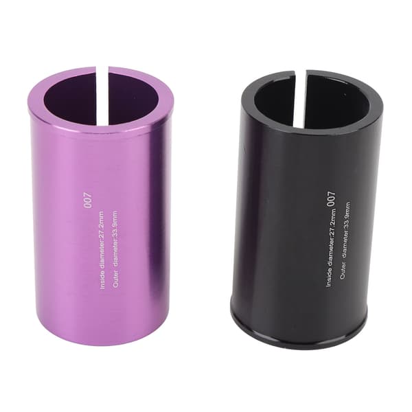 2 STK Lettvekt Aluminiumlegering Setepinne Reduserende Hylse Røradapter 27.2-33.9mm for Sykling