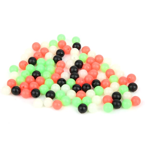 400 selvlysende fluorescerende fiskeperler af plast 8 mm blødt agntilbehør