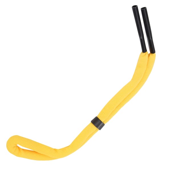 Sklisikker elastisk snor til briller, unisex, utendørssport, gul.