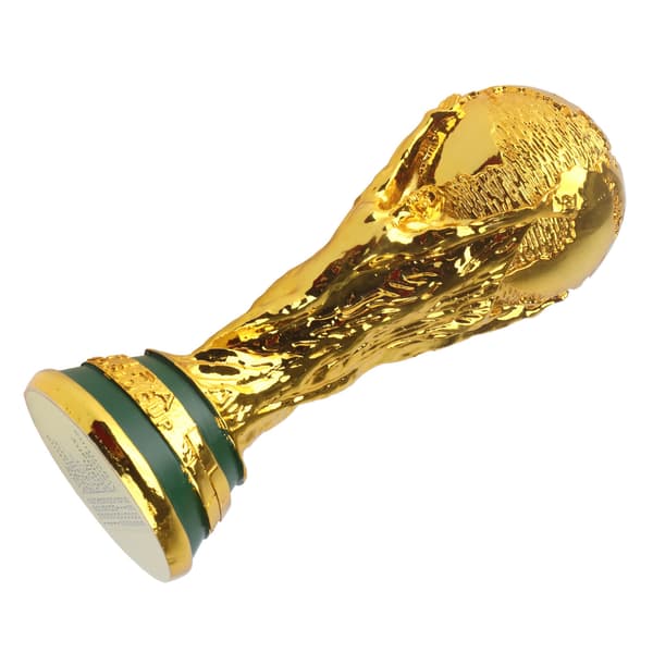 Replika av FIFA World Cup 2022 guldcup, dekorationspresent för fans, 21 cm solid
