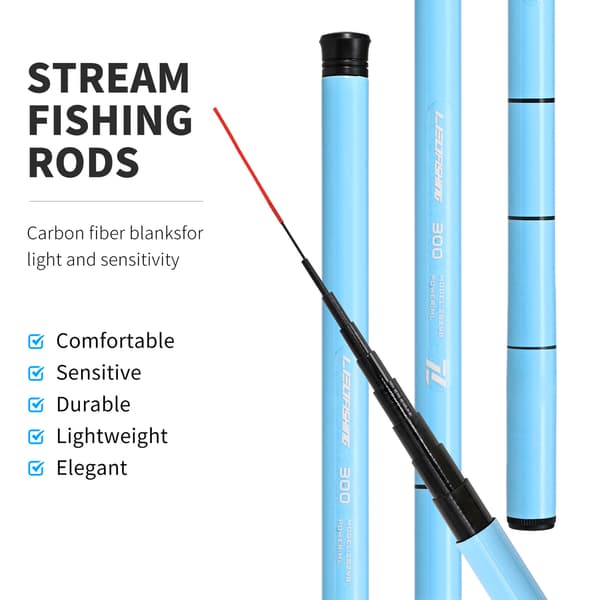 Bärbart infällbart teleskopiskt fiskespö för nybörjarbarn, glasfiber
