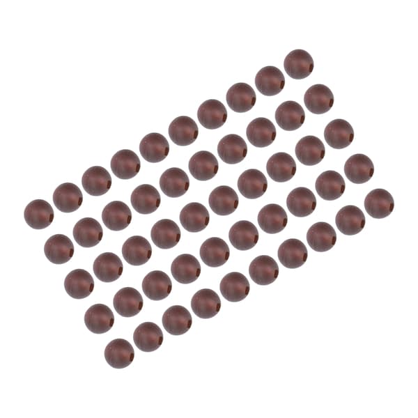 50 st mjuka karpfiskepärlor 6 mm diameter bruna karpfisketillbehör