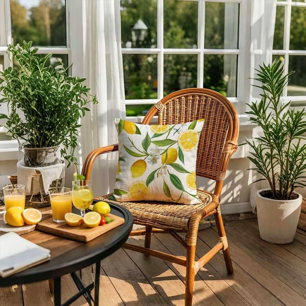 Set om 2, Kuddfodral 45x45 cm, Vattentäta utomhuskuddar för trädgårdsmöbler, uteplats, sovrum, heminredning