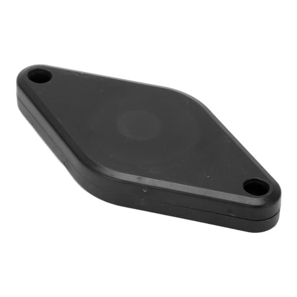 Stöldskyddande skyddsfodral för cykellokaliserare med hållbart ABS-stöd, svart.