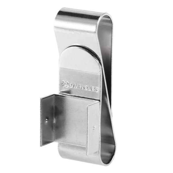 Magnetisk biljardkøkrittklemme, rustfritt stål med belteklips