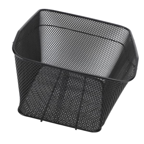 Högstark metallcykelkorg bak, 20 kg kapacitet, bred applikation.