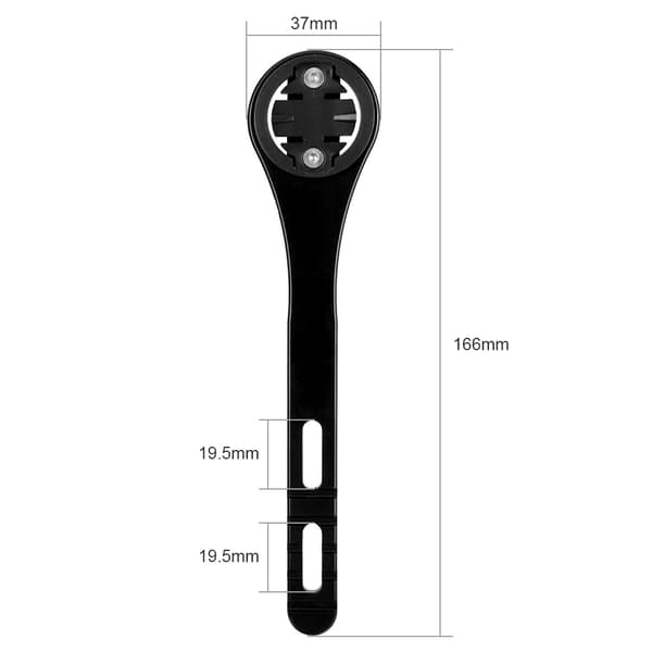 Cykelcomputerbeslag til Garmin/Cateye/Bryton med adaptere, kamera og lys til racercykler