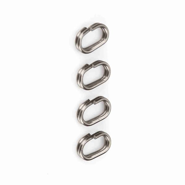 100 ovala fiskesnapsvivelringar i rostfritt stål (5x8mm)