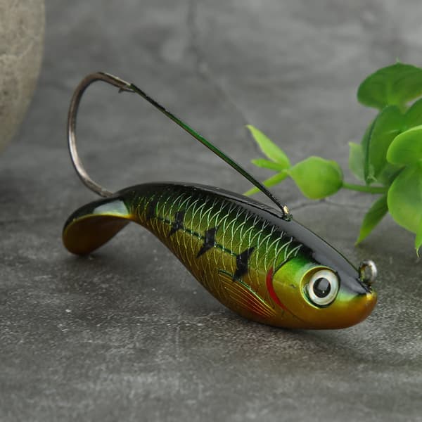 ABS Simulation Hard Lure med enkeltkrog til dybhavsfiskeri - assorterede farver 33g