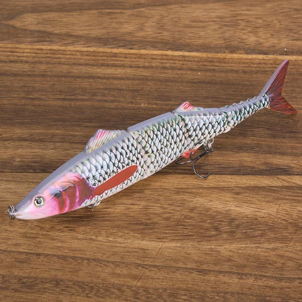 Fiskedrag med trekrok, 20 cm, flera segment, för havsfiske.