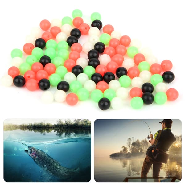 400 selvlysende fluorescerende fiskekuler i plast 8 mm mykt agn tilbehør