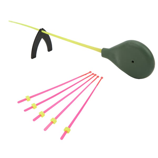 Mini isfiskestangsæt med bærbar spids til vinterfiskeri 14 cm