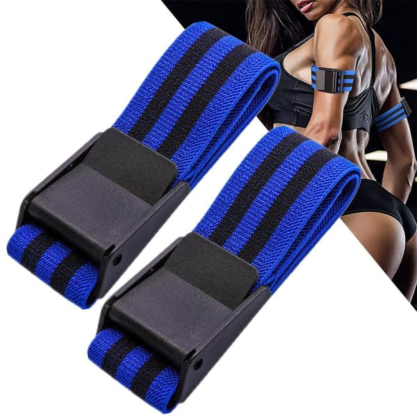 2 st elastiska blodflödesrestriktionsband för bodybuilding, kvinnor, män, träning, armar, 60 cm