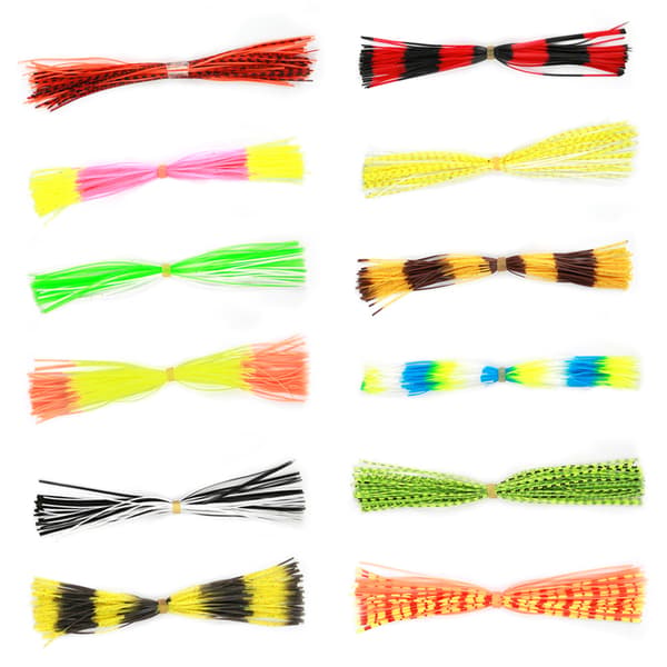 600 trådar mjuka silikonkjolar till drag för DIY Spinnerbaits Jig Lures
