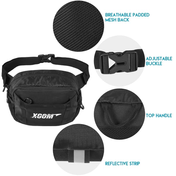 Justerbar taljetaske til discgolf med holder til op til 5 discs - Let og holdbar