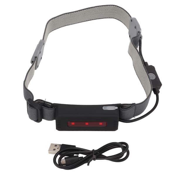 Genopladelig USB COB LED-pandelygte med 3 tilstande til camping, cykling og løb