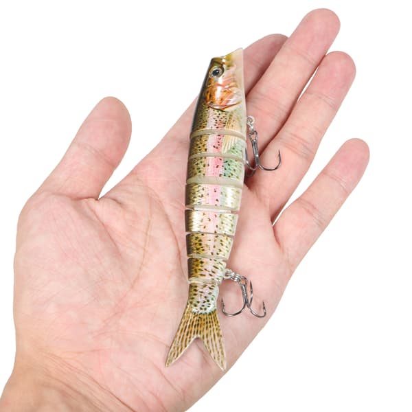 TARUOR 140mm 8-segment sjunkande fiskedrag med trekrokar