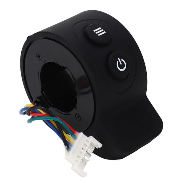 Fingertrigger til el-løbehjul, reservedel, ABS-materiale med konvekse striber, sort.