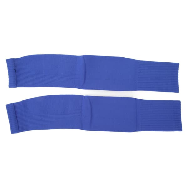 Lange kompressionsærmer til ben, fodbold, cykling, polyester, unisex, sort