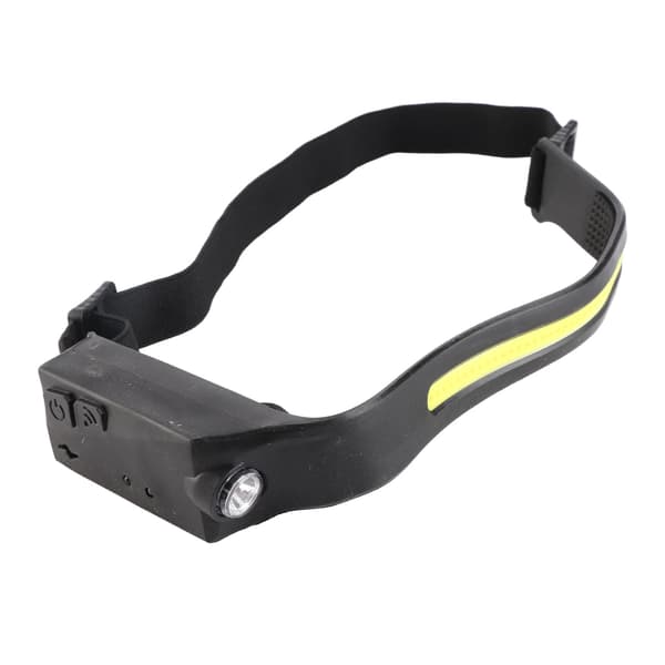 COB LED -otsalamppu älykkäällä anturilla, USB-lataus, IPX4-vesitiivis, 5 tilaa
