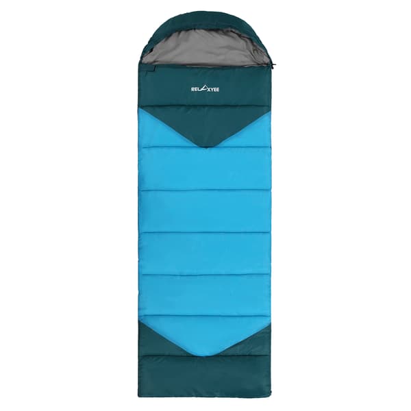 Voksen sovepose, vandafvisende, 3 sæsoner, til camping, vandreture, backpacking