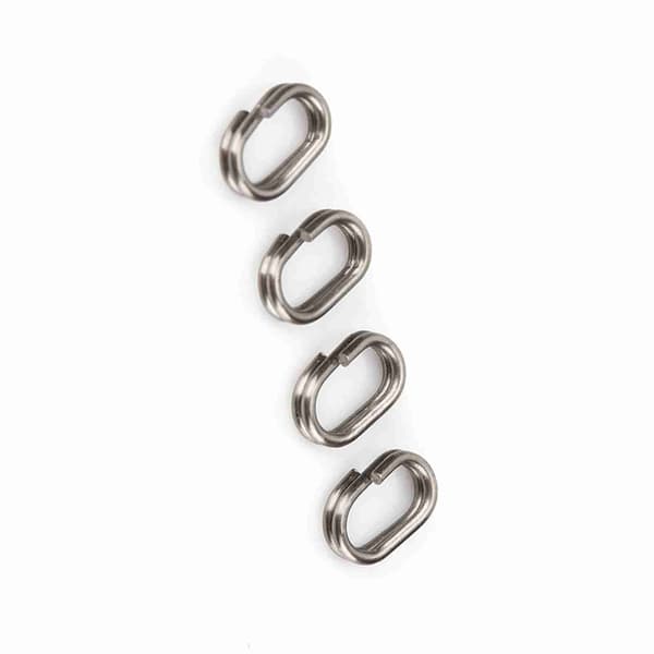 100 ovala fiskesnapsvivelringar i rostfritt stål (5x8mm)