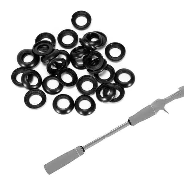 50 stk PVC-gummi viklingsfestering for fluefiskestang spinnstang