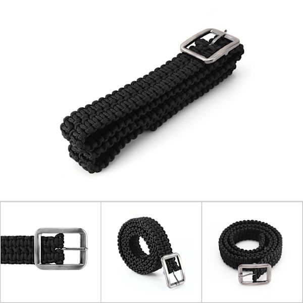 550 Paracord Overlevelsesbælte med Solid Stålspænde til Camping og Vandring