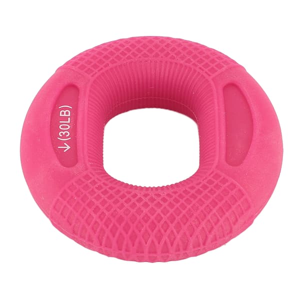 Silikone Grebsring Styrketræner til Hænder og Underarme, Styrketræning, 30-40LB, Pink