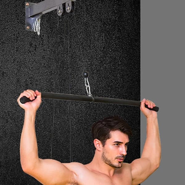DIY Roterande Biceps Pull-Up Bar med Halkfritt Grepp för Professionellt Gymbruk