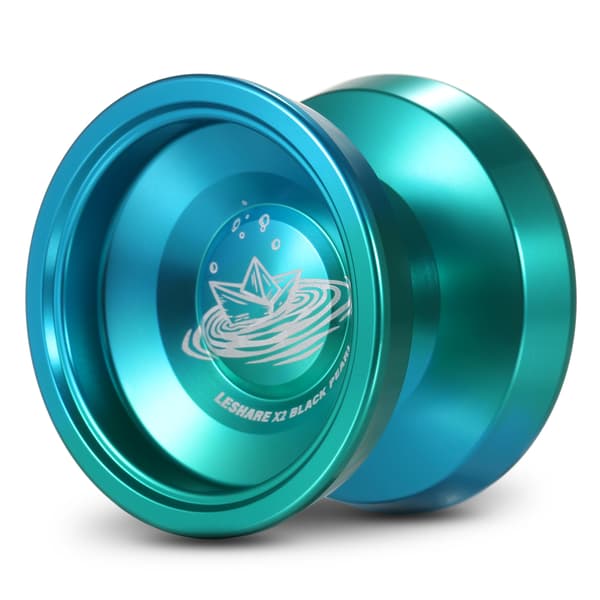 2 stk. Professionel Yo-Yo-kugle i aluminiumslegering med snore, etui og handsker til konkurrence