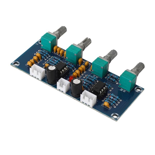 Dual-Channel NE5532 Dual-Channel Preamp Tone Board med Bas/Mellem/Diskant Justering, DC12V-24V