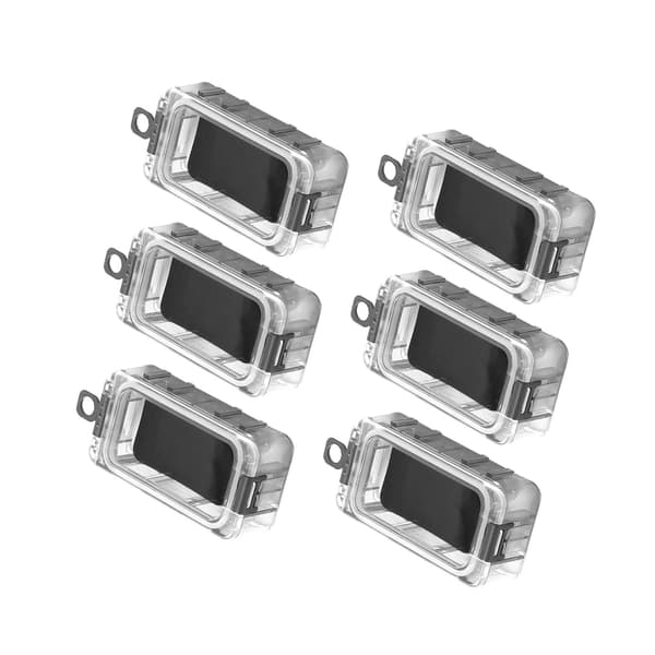 Magnetisk forseglet vanntett nattlys fiskeslukboks 6 stk for tilbehørsoppbevaring