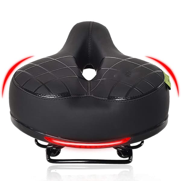 Blød cykelsadel med støddæmper, ergonomisk design, komfortabel, passer til MTB mountainbikes