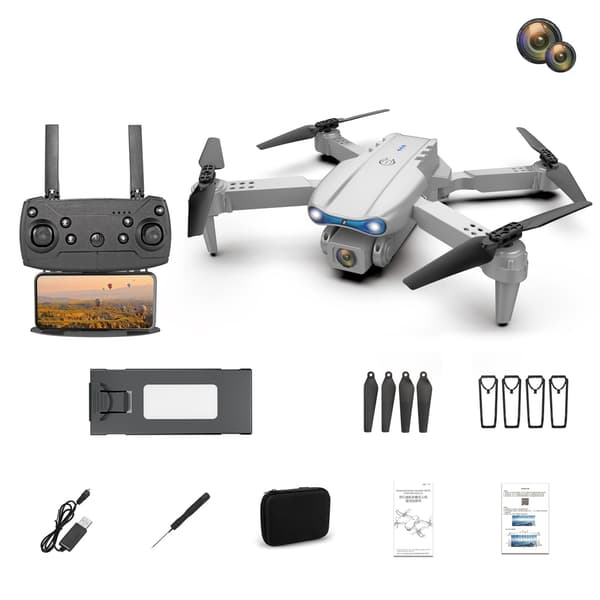 Fjernstyret drone med 4K-kamera, luftfotografering, børnelegetøj, quadcopter