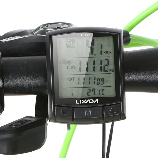 Lixada Trådløs/Kablet Cykelcomputer Speedometer Kilometertæller IPX5 til MTB Landevej