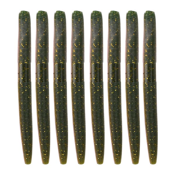 8 STK AR24 Blød Ormefiskelokke 10cm/6.5g Naturtro Simulationsfisketilbehør