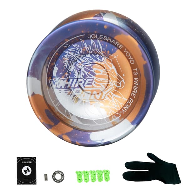 Professionel Yo-Yo-kugle i aluminiumslegering til konkurrence med snore og tilbehør