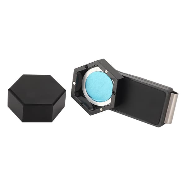 Bærbar Mini Hexagonal Magisk Billard Kridtholder med Klips og Køpude
