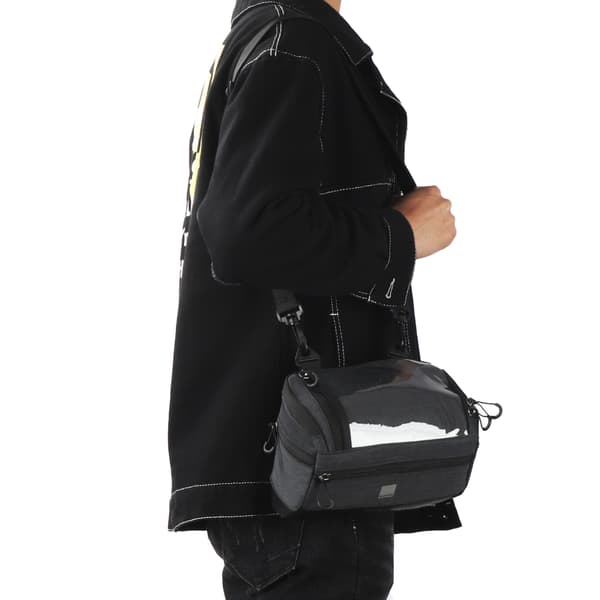 Frontcykeltaske med holder til 6-tommer touchscreen mobiltelefon
