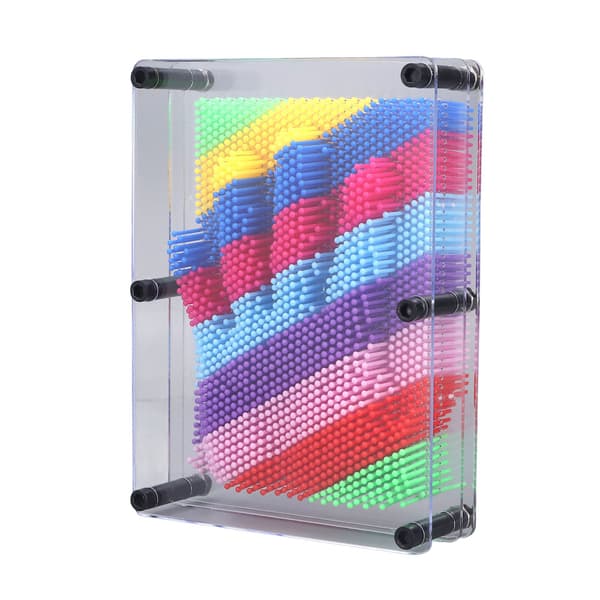 Stor 3D Pin Art Leksak, Klar Sensorisk Ram, för Barn och Vuxna - Present