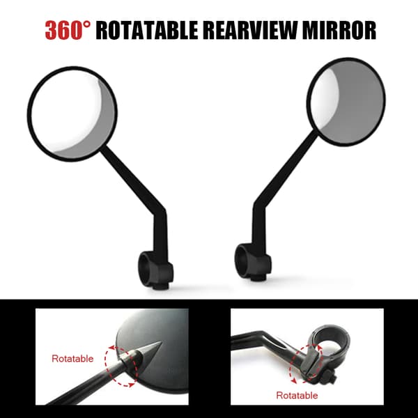 2 backspeglar i glas för Xiaomi Mijia M365 elscootertillbehör