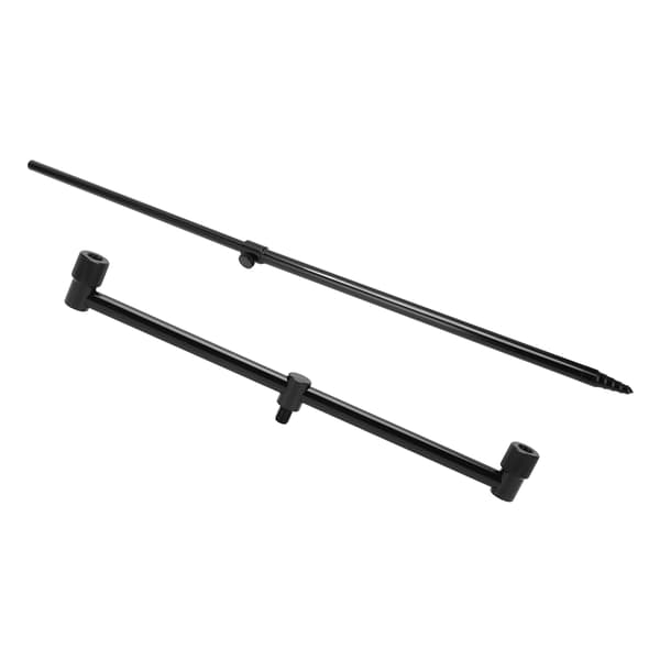 Holdbart bærbart fiskestangsæt i aluminiumslegering med 30 cm og 45,5 cm bankstang