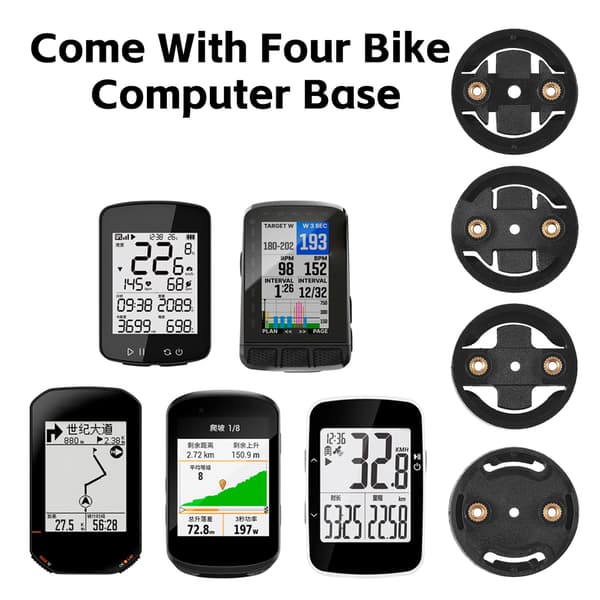 Justerbar kulfiber cykelcomputerholder til forreste styr
